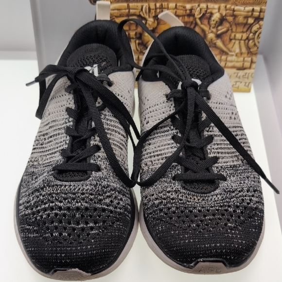 APL Black and Gray Athletic Shoes with Knit Upper - Picture 5 of 8